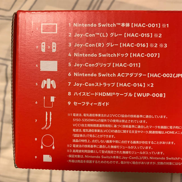 Nintendo Switch グレー　本体のみ　Joy-Con無し