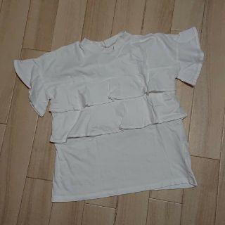 メルロー(merlot)のUSED//メルロー フリフリフリルTシャツ(Tシャツ(半袖/袖なし))