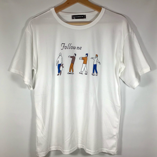 白 シンプル かわいい デザイン Follow Meプリントtシャツ 韓国の通販 By K Fashiostore ラクマ