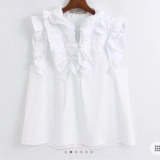 ザラ(ZARA)のフリルカットソー(カットソー(半袖/袖なし))