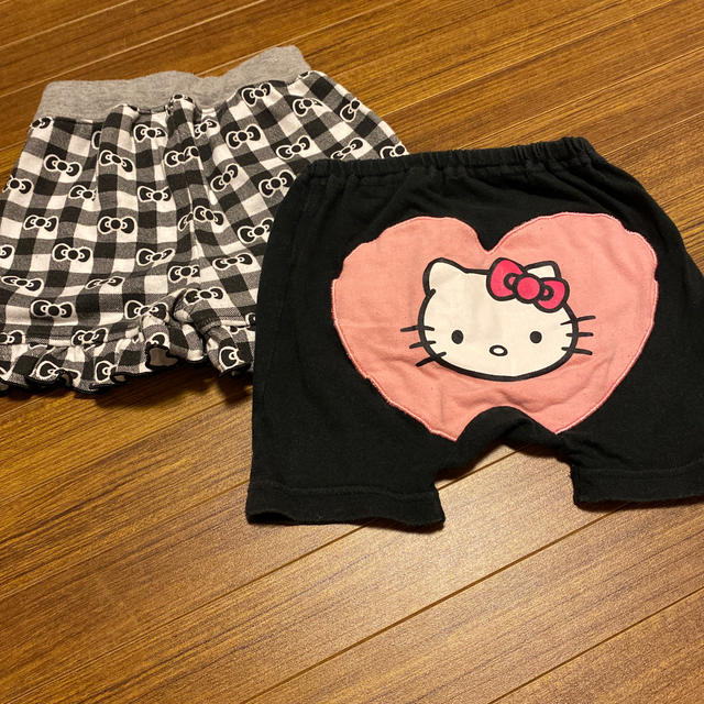 ハローキティ(ハローキティ)のハローキティ　ショートパンツセット80、90 キッズ/ベビー/マタニティのキッズ服女の子用(90cm~)(パンツ/スパッツ)の商品写真