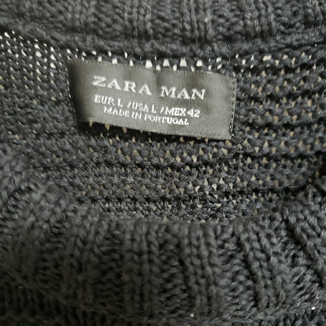 ZARA(ザラ)のZARAメンズ　黒色　セーター　USA Lサイズ メンズのトップス(ニット/セーター)の商品写真