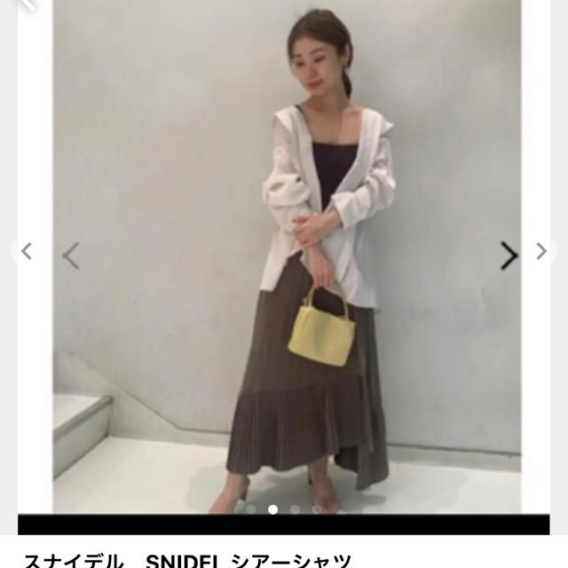 SNIDEL(スナイデル)のスナイデル　SNIDEL シアーシャツ レディースのトップス(シャツ/ブラウス(長袖/七分))の商品写真