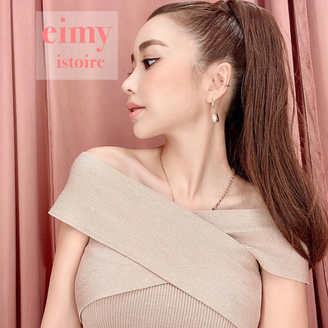 eimy istoire クロスリブニットトップス BEIGE♡