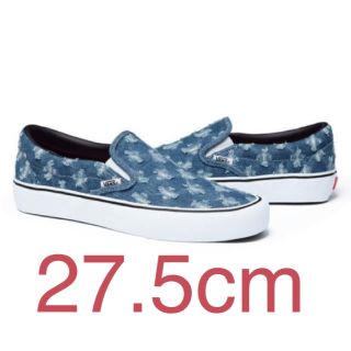 シュプリーム(Supreme)のSupreme Vans Punch Denim Slip-On US9.5(スニーカー)