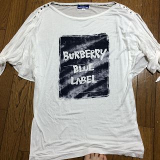 バーバリーブルーレーベル(BURBERRY BLUE LABEL)のBURBERRY BLUE LABEL プリントノースリーブトップス(Tシャツ(半袖/袖なし))