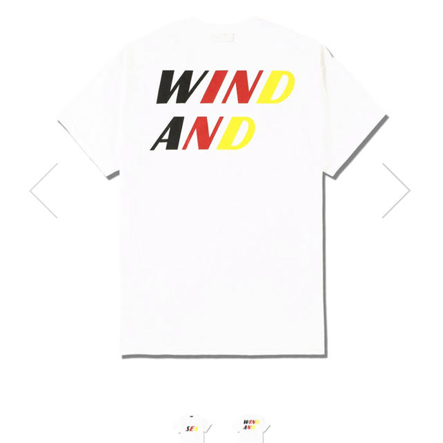 SEA(シー)のWINDANDSEA TRICOLOR Tシャツ﻿ / WHITE L メンズのトップス(Tシャツ/カットソー(半袖/袖なし))の商品写真