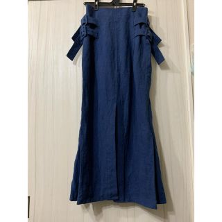 大人気】Mame Kurogouchi 17SS リネン マキシスカート-