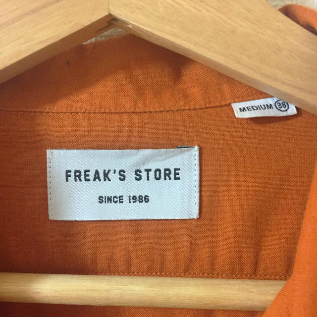 FREAK'S STORE(フリークスストア)のフリークスストア FREEK'S STORE オープンカラーシャツ M オレンジ メンズのトップス(シャツ)の商品写真