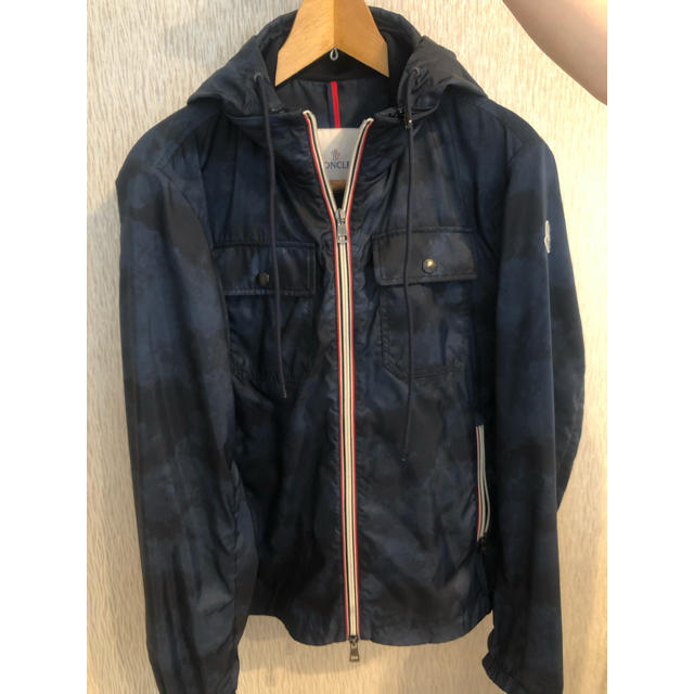 美品　MONCLER モンクレール　紺　ナイロンパーカー　サイズ1ジャケット/アウター