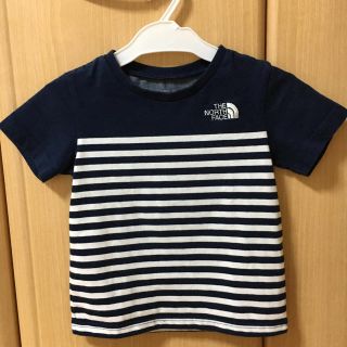 ザノースフェイス(THE NORTH FACE)のノースフェイス キッズ ボーダー柄の半袖Tシャツ　サイズ110(Tシャツ/カットソー)