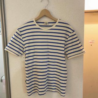 アヴィレックス(AVIREX)のアヴィレックス　ボーダーTシャツ　青　クリーム(Tシャツ/カットソー(半袖/袖なし))