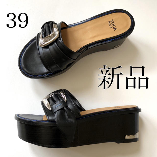 新品 /39 TOGA PULLA トーガ プルラ プラットホーム サンダル-
