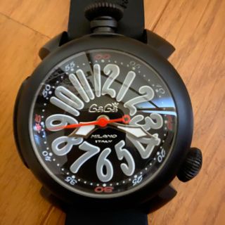 ガガミラノ(GaGa MILANO)のガガミラノ ダイビング48MM 300m防水  5042 美品(腕時計(アナログ))