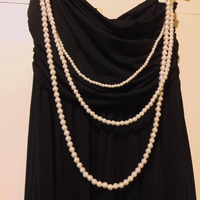 dholic(ディーホリック)のブラックベアロングドレス レディースのフォーマル/ドレス(ロングドレス)の商品写真