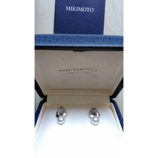 MIKIMOTO パールイヤリング 正規品 箱 お手入れクロス 紙袋付 ミキモト