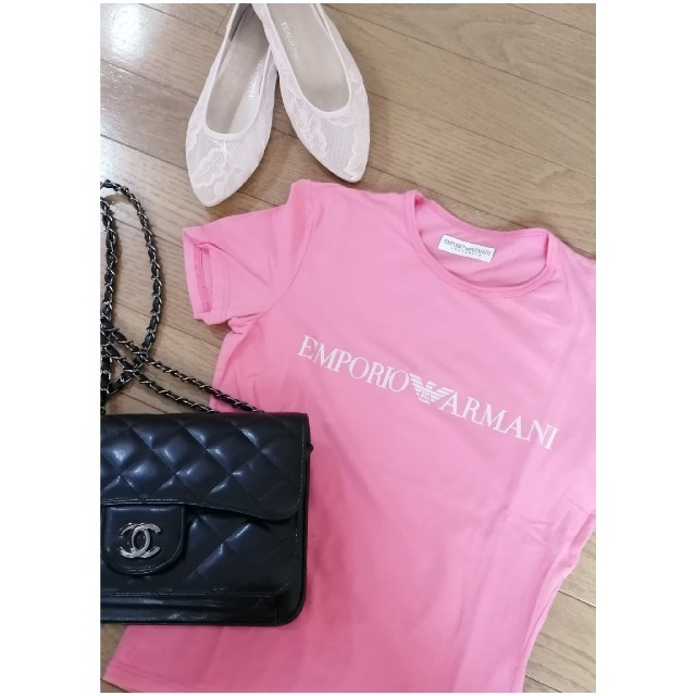 EMPORIO ARMANI 半袖Tシャツ トップス レディースファッション Ｌ