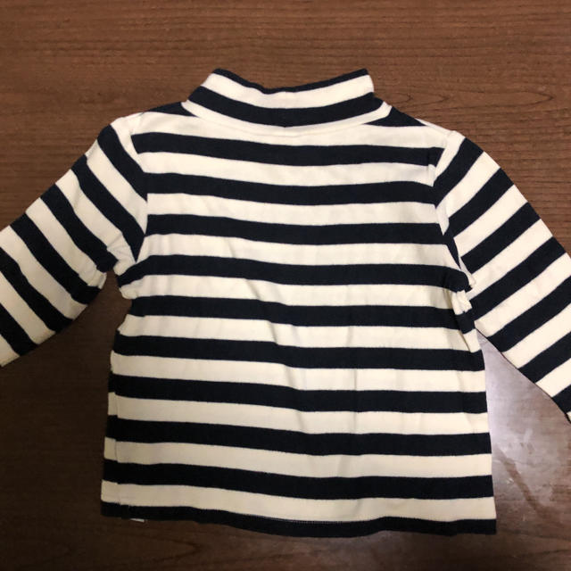 MUJI (無印良品)(ムジルシリョウヒン)のボーダーカットソー ロンT 100 キッズ/ベビー/マタニティのキッズ服女の子用(90cm~)(Tシャツ/カットソー)の商品写真