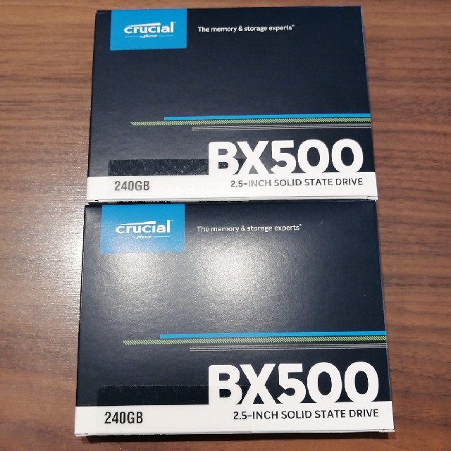 crucial ssd 240GB BX500 *2個 - PCパーツ