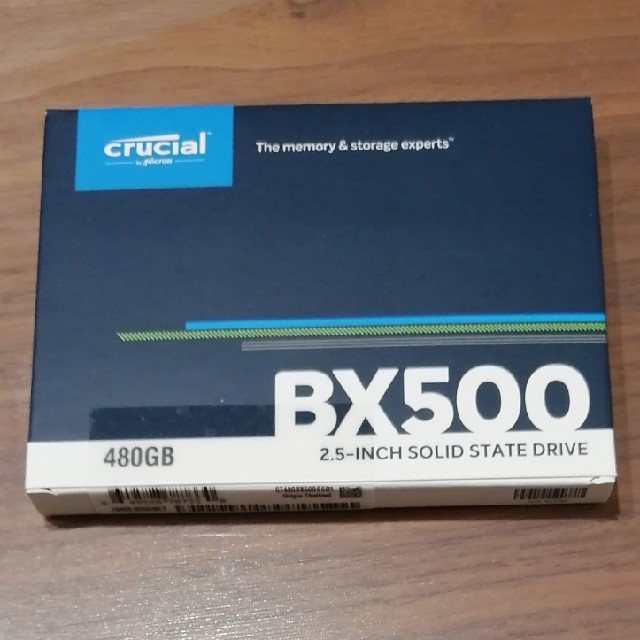 crucial ssd 480GB BX500スマホ/家電/カメラ