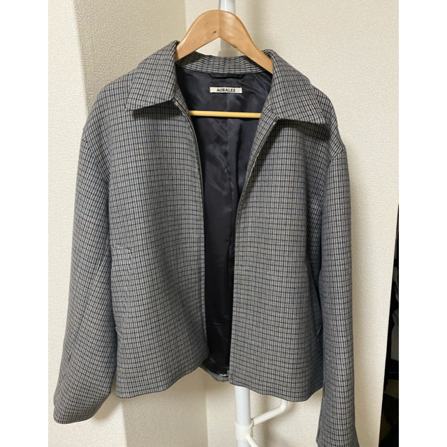 COMOLI(コモリ)のAURALEE  double face check zip blouson メンズのジャケット/アウター(ブルゾン)の商品写真