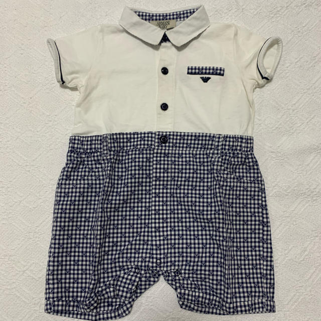 ARMANI JUNIOR(アルマーニ ジュニア)の専用です　アルマーニベビー♡ロンパース キッズ/ベビー/マタニティのベビー服(~85cm)(ロンパース)の商品写真