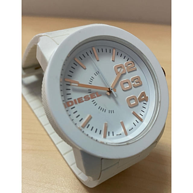 DIESEL★メンズ腕時計 DZ1572 ホワイト×ピンクゴールド