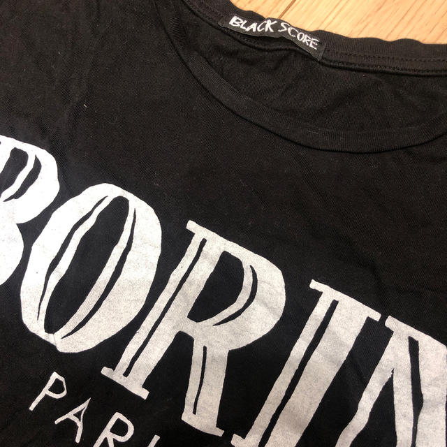 BALMAIN(バルマン)のシメオンファラー　ブラックスコア　ロゴTシャツ レディースのトップス(Tシャツ(半袖/袖なし))の商品写真