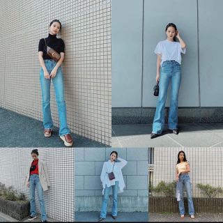 マウジー(moussy)の新型美脚神デニム♡MOUSSY mvs flear♡mvsフレアデニム新品未使用(デニム/ジーンズ)