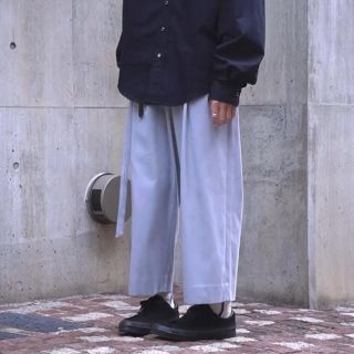 URU スラックスパンツ/2/コットン/NVY/1TUCK PANTS/20SS