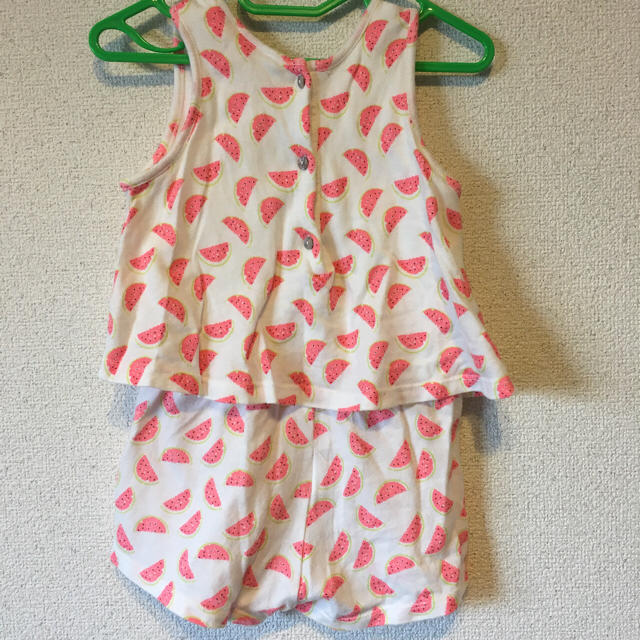 ZARA(ザラ)のZARAbaby☆スイカ柄オールインワン キッズ/ベビー/マタニティのキッズ服女の子用(90cm~)(ワンピース)の商品写真