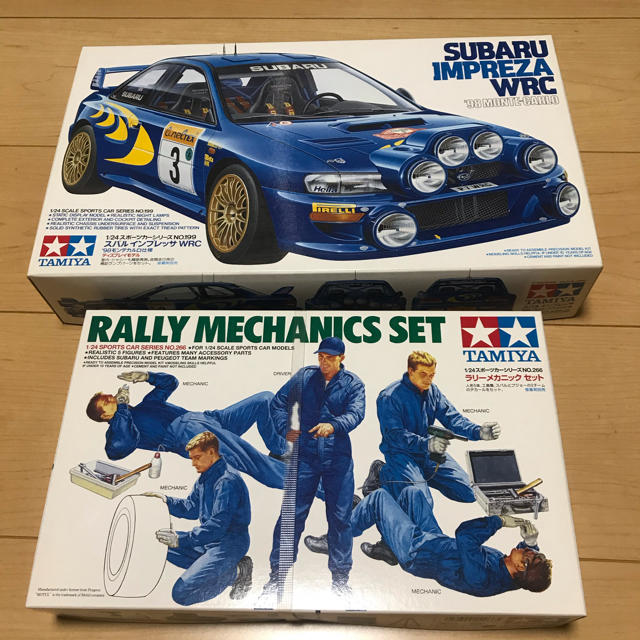 タミヤ　1/24 SUBARU インプレッサ WRC ラリーメカニックセット エンタメ/ホビーのおもちゃ/ぬいぐるみ(模型/プラモデル)の商品写真