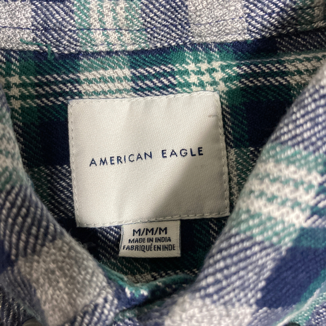 American Eagle(アメリカンイーグル)の【美品】アメリカンイーグル　メンズ　チェックシャツ　ロサンゼルス メンズのトップス(シャツ)の商品写真