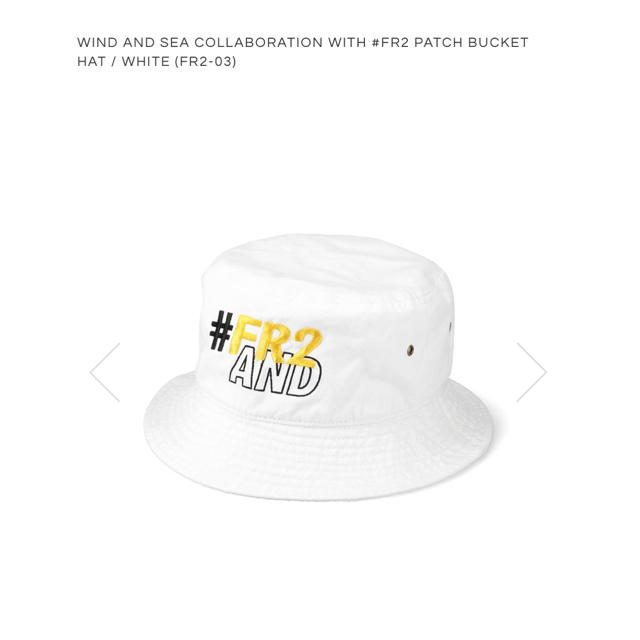 WIND AND SEA × FR2 PATCH BUCKET HAT メンズの帽子(ハット)の商品写真