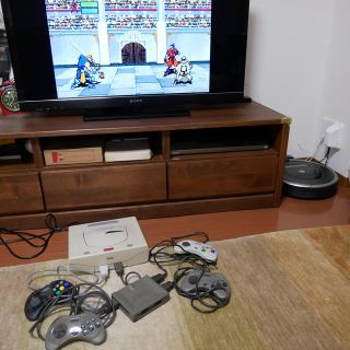 セガ(SEGA)のセガサターン本体 ソフト付き(家庭用ゲーム機本体)