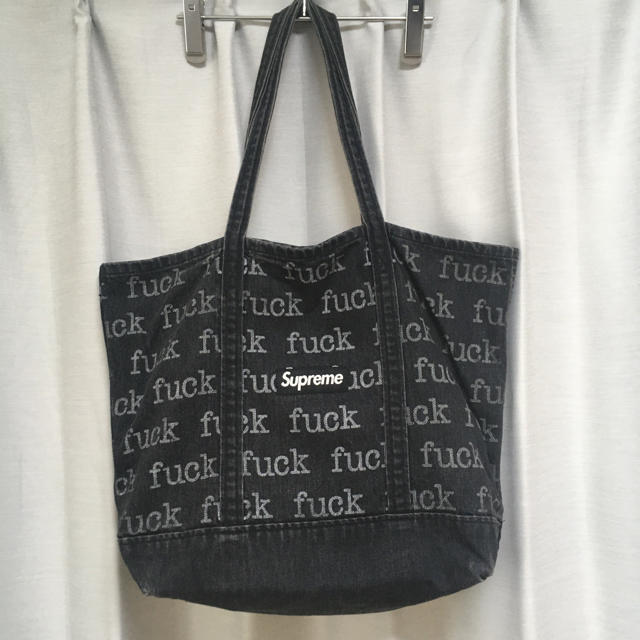 Supreme 13ss Fuck Denim Tote Bag