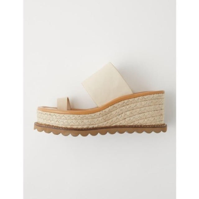 【新品】moussy JUTE SOLE TONG サンダル lVORY