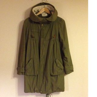 ページボーイ(PAGEBOY)のフード付き★可愛めモッズコート♪(モッズコート)