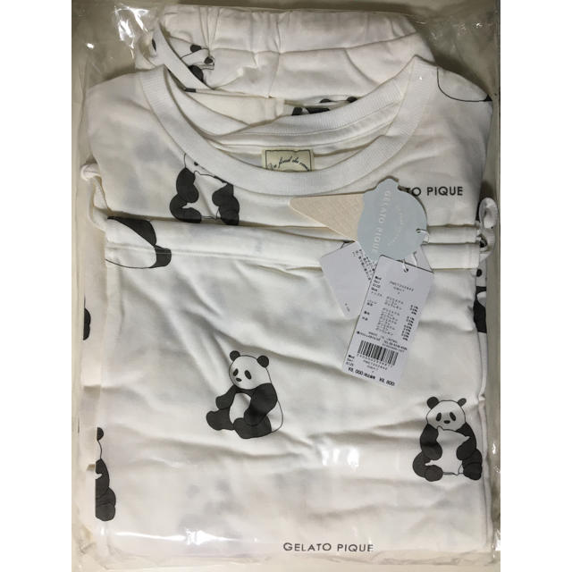 gelato pique(ジェラートピケ)のジェラートピケ　パンダTシャツ＆ショートパンツ＆巾着SET レディースのルームウェア/パジャマ(ルームウェア)の商品写真