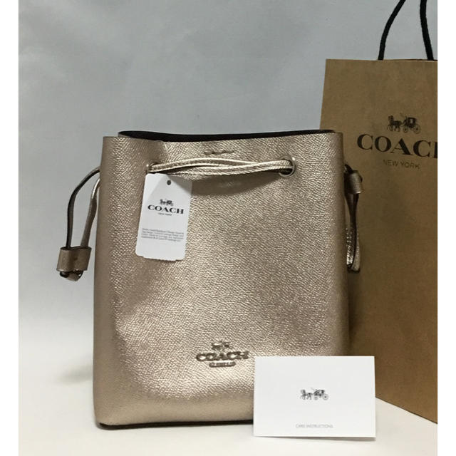 新品　COACH 巾着型　ショルダー  バッグ 1