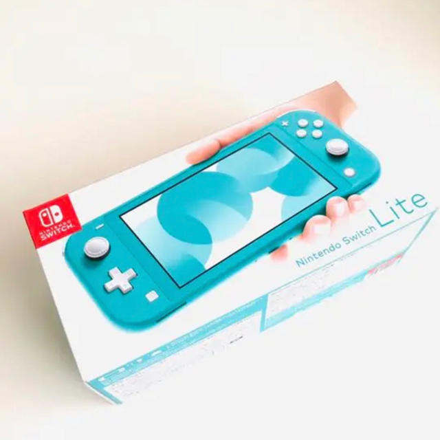 Nintendo Switch(ニンテンドースイッチ)の【最終値下げ】任天堂Switch light ターコイズ エンタメ/ホビーのゲームソフト/ゲーム機本体(家庭用ゲーム機本体)の商品写真