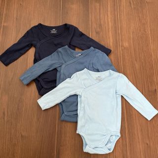 エイチアンドエム(H&M)のH&M 長袖ロンパースセット 70cm  (肌着/下着)