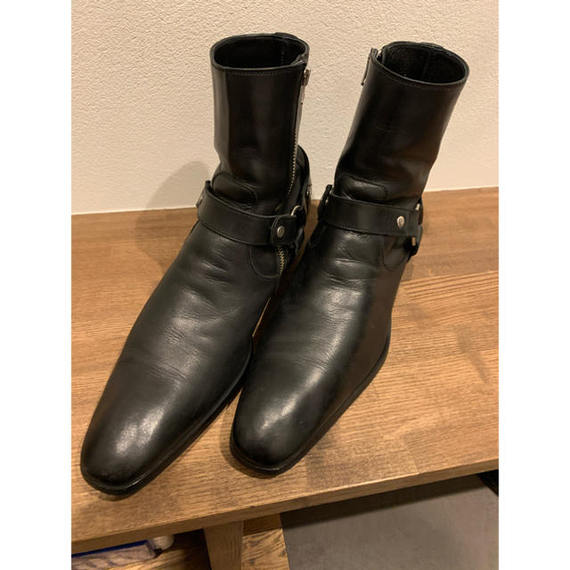 リングブーツ saint laurent 風