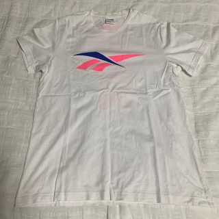 リーボック(Reebok)のReebok リーボック Tシャツ 白 ピンク 2XL(Tシャツ/カットソー(半袖/袖なし))