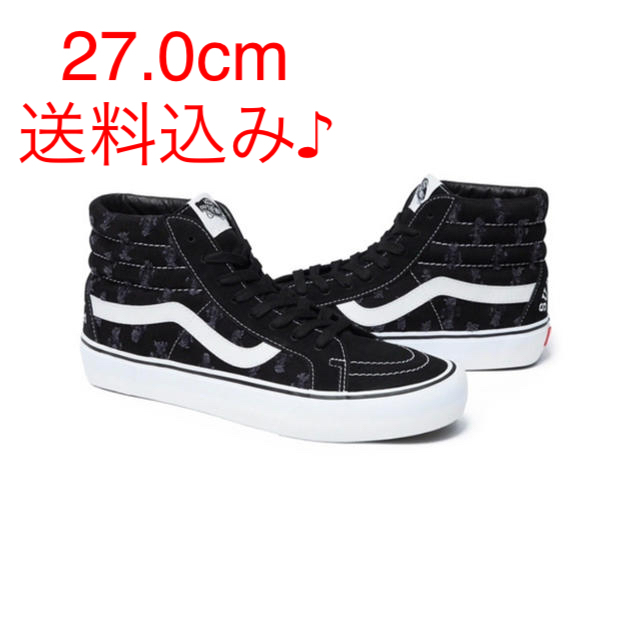 靴/シューズsupreme vans Hole Punch Denim Sk8-Hi Pro