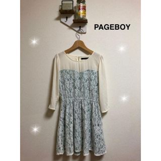 ページボーイ(PAGEBOY)の未使用　ページボーイ　7部袖ワンピース(ミニワンピース)