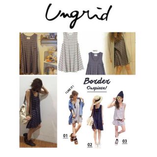 アングリッド(Ungrid)のポケットボーダーワンピ(ひざ丈ワンピース)