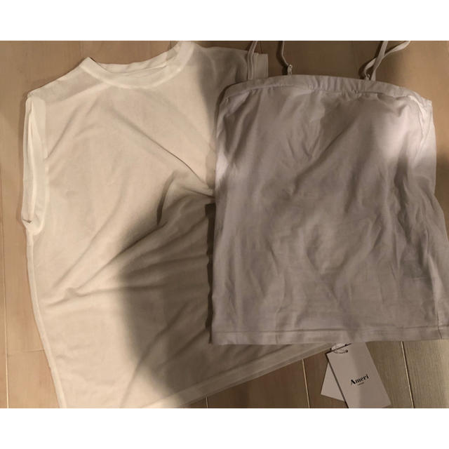 Ameri VINTAGE(アメリヴィンテージ)の【完売品】MEDI USEFUL SHEER TANK・AmeriVintage レディースのトップス(タンクトップ)の商品写真