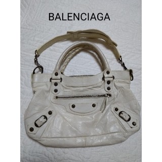 バレンシアガ(Balenciaga)のバレンシアガ　BALENCIAGA　ザ・ファースト　白　バッグ　ショルダーバッグ(ショルダーバッグ)