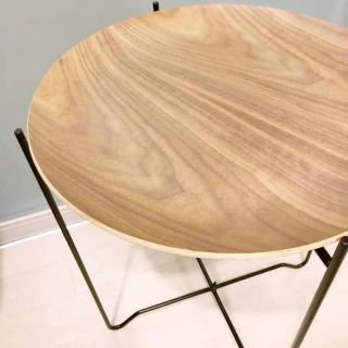 ザラホーム(ZARA HOME)の新品 ZARA HOME ザラホーム ウッド ラウンド テーブル(コーヒーテーブル/サイドテーブル)